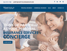 Tablet Screenshot of hartfieldinsgroup.com